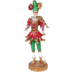 Декоративная фигура Шут-скрипач 155х12х39см Bona DP69109 красный с зеленым Хмельницкий