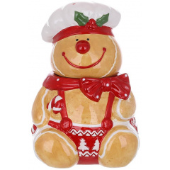 Емкость с крышкой BonaDi Gingerbread Chef для сыпучих продуктов 1600 мл Разноцветный DP232348 Херсон
