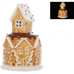 Світлодіодна ялинкова іграшка BonaDi Gingerbread House 11.5х17 см Різнокольоровий DP232306 Кропивницький