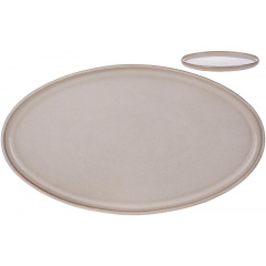 Блюдо овальне BonaDi Beige Line 32х18 см Бежевий DP230981 Кропивницький
