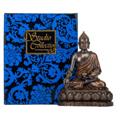 Фігура інтер'єрна Buddha висота 14 см Veronese Коричневий AL229943 Київ