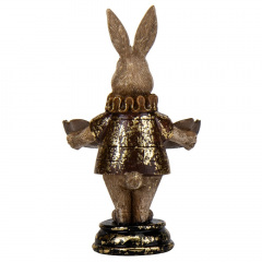 Декоративна статуетка Rabbit 15х10х9 см Lefard Бронзовий AL229131 Івано-Франківськ