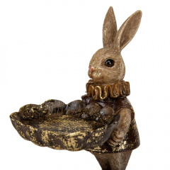 Декоративна статуетка Rabbit 15х10х9 см Lefard Бронзовий AL229131 Івано-Франківськ