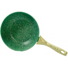 Сковородка-вок с антипригарным покрытием Fissman Malachite EcoStone 24 см (DP36326) Умань