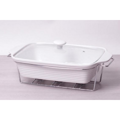 Мармит Food Warmer керамическая форма 2.4л 33см с подогревом Kamille DP37024 Нове