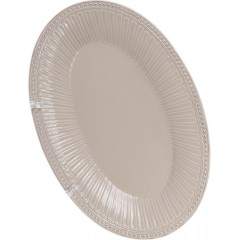 Блюдо Bona сервировочное Ceramic Stone Flower овальное 33.8х22.5х4.1см бежевое DP40949 Бровары