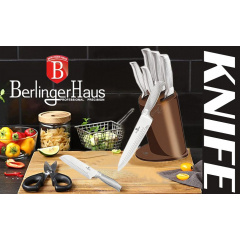 Набір з 5-ти кухонних ножів та підставки Berlinger Haus Kikoza Collection (BH-2272) Житомир