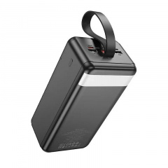 Портативное зарядное Power Bank Hoco Element J123C 3USB Type-C Lightning QC 60000 mAh черный Сумы