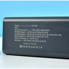 Адаптер UKC US-D01 85W 3USB 110-265V Чорний Житомир