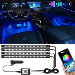Подсветка в авто с пультом и светомузыкой LED RGB Automobile Atmosphere Lamp 8097 CNV Ивано-Франковск