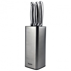 Набір кухонних ножів на підставці 5 шт MAGIO MG-1094 Steel Обухів