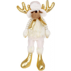 Декоративна іграшка Deer 55 см Кремово-золотий BonaDi DP232378 Шостка