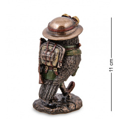 Интерьерная фигурка Owl Oscar Veronese 11 см Коричнево-зеленый AL229303 Конотоп