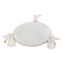 Блюдо Rabbits 19 cm porcelain Lefard Київ