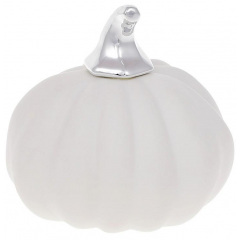 Декоративная фигурка Pumpkin белый мат с серебром DP87197 BonaDi Конотоп