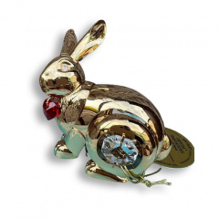 Статуетка Crystocraft Кролик Кришталеве серце зі стразами Swarovski 6х6 см Gold (AL186563) Кропивницький