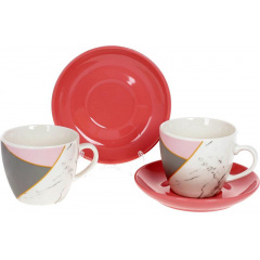 Кофейный сервиз на 2 персоны 240мл Marble Bona DP118086 Полтава