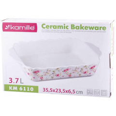 Форма для запекания Kamille Mirlinda 35х23х6.5см керамическая DP37150 Суми
