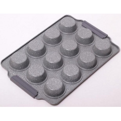 Форма для випічки кексів Marble 38х26 см 12 осередків Kamille DP37123 Харків