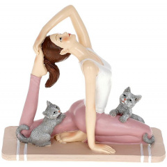 Фігурка інтер'єрна Exercise with Cats 16x7x14 см Bona DP118179 Ізюм