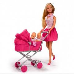 Кукла Twins Штеффи с коляской и малышами 29 см OL29827 Кропивницкий
