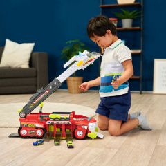 Игрушечная машинка со световыми и звуковыми эффектами Dickie Toys Гибрид-спасатель FireTanker 55 см Разноцветный (IG-OL185869) Ужгород