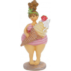Фігурка інтер'єрна Cynthia with Ice Cream 9.5x9x22 см Bona DP118175 Васильків