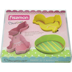 Набор 3 металлические формы для вырубки печенья Mini Chef Fissman DP38601 Кропивницкий