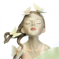 Фігурка Girl in coral 31х21х16 см Lefard AL97901 Білий Сарни