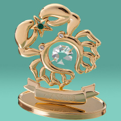 Декоративна фігурка знак зодіаку Crystocraft Рак 5,5*8,5*3,2 см Gold SK16389 Житомир