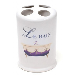 Подставка LE BAIN диаметр 8.7х13.4 см для зубных щеток фарфор Bona DP43445 Сумы