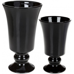Ваза ceramic Кубок 20.2см, чорна Bona DP67942 Бердичів