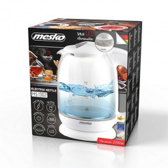Чайник електричний скляний 1.7 л Mesko MS 1302w White Львів