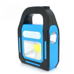 Фонарь аккумуляторный Torch Bailong BL-925 torch+solar с солнечной и USB зарядкой Blue Полтава
