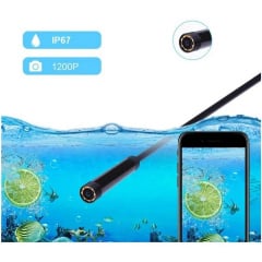 Ендоскоп USB Wi-Fi камера бороскоп 8 мм 10 м Black Косів