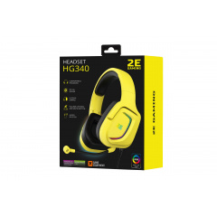 Геймерська гарнітура провідна 2E Gaming HG340 RGB 2 м жовтий Херсон