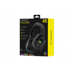 Навушники ігрові 2E Gaming HG340 7.1 USB-A RGB 2 м Чорний Чернівці