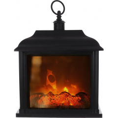 Светодиодный камин BonaDi Black&Fire 24х12х33 см Черно-красный DP232153 Харьков