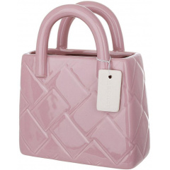 Ваза BonaDi Handbag 16х7х18 см Пудровий DP232133 Київ