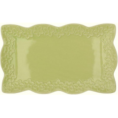 Набір блюд BonaDi Ceramic Green Flower 26х16 см Зелений 6 шт DP231005 Вінниця