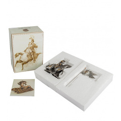 Настольная мини фигурка Воин на коне 9.5 см Veronese Серебристый AL229099 Кропивницкий