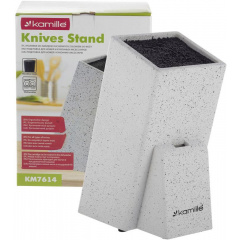 Тубус для ножей Stand 26см белый гранит с наполнителем DP218623 Kamille Херсон