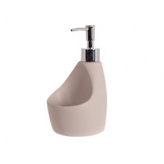 Диспенсер для миючого засобу Niza Beige 350ml з підставкою для губки BonaDi DP218301 Біла Церква