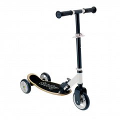 Самокат дитячий розкладний триколісний Black Metal 62х33х75 см Smoby OL186375 Запоріжжя