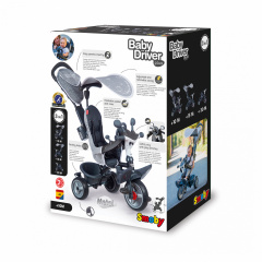 Детский велосипед 3 в 1 Growing up with You Беби серый OL186373 Smoby Запорожье