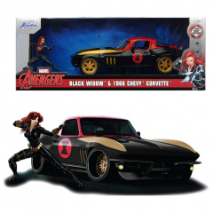 Игровой набор Jada Марвел: Мстители Chevrolet Corvette 1966 с фигуркой OL86795 Переяслав-Хмельницький