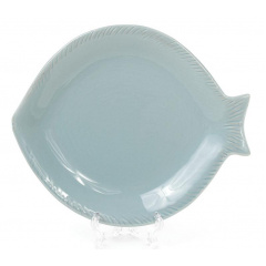 Блюдо Bona сервировочное Ceramic Морской Бриз Рыба 31х25х3см DP40955 Миколаїв
