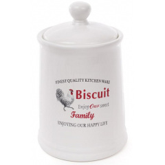 Банка Bona керамическая Toskana Family BISCUIT 1.75л для хранения сыпучих продуктов DP37756 Измаил