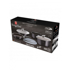 Набір посуду 9 предметів Berlinger Haus Metallic Line Carbon Pro Edition (BH-6918) Тернопіль