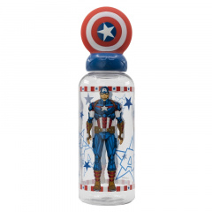 Пляшка пластикова дитяча 560 мл Stor Avengers Captain America (74851) Рівне